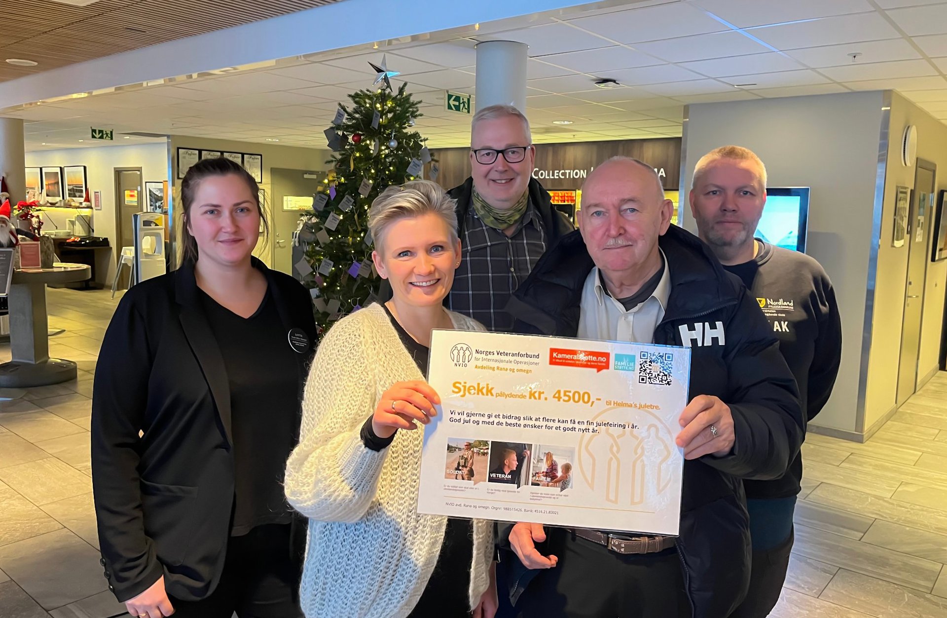 Gavesjekk til Helma's juletre